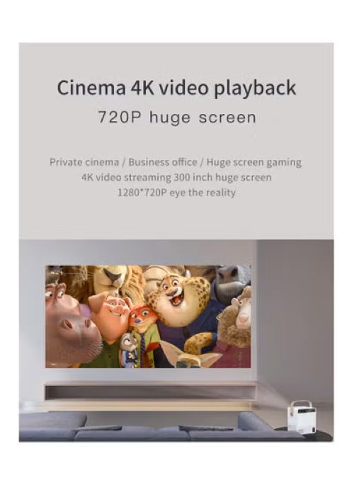 GEEK SPACE AH-CY301P Portable Mini Projector
