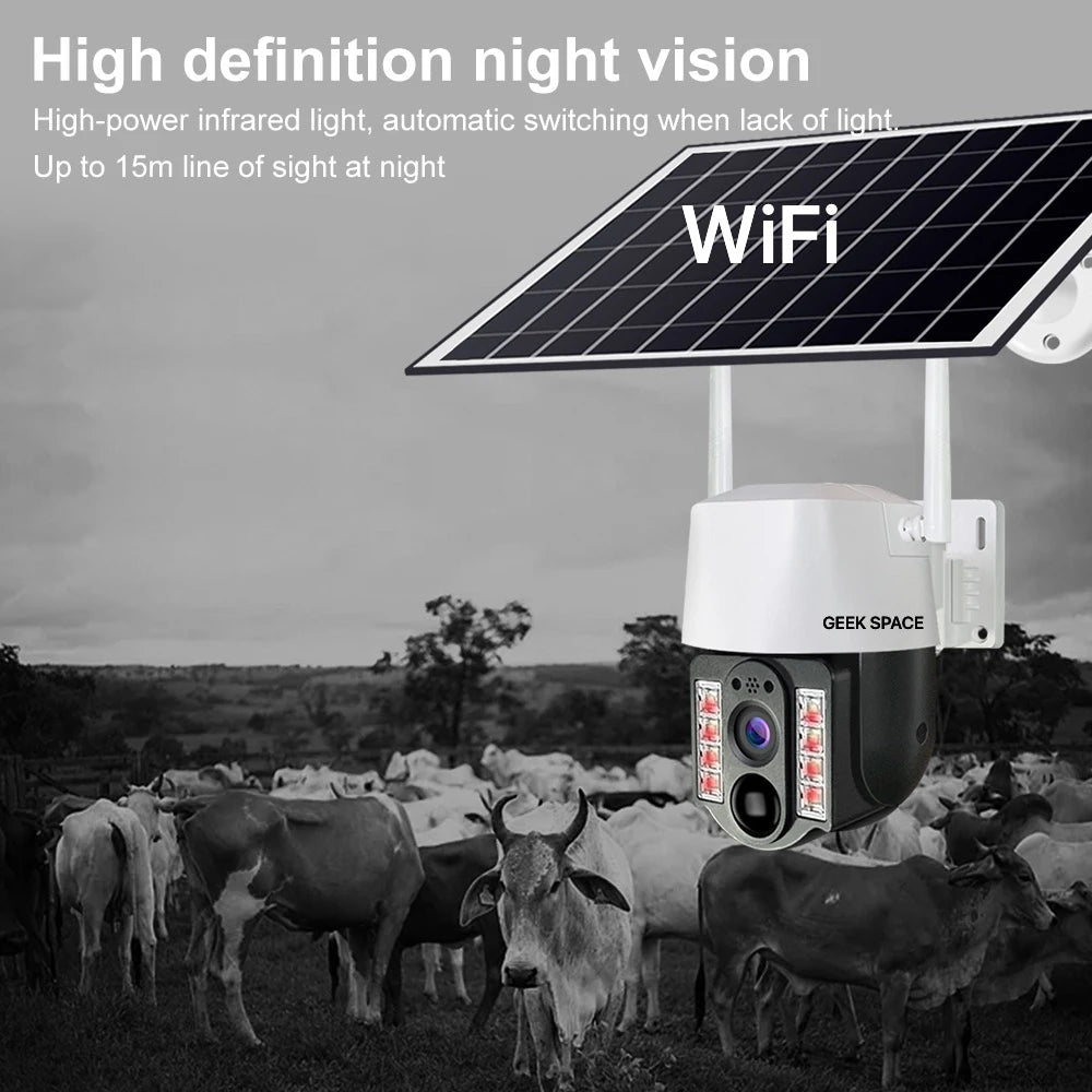 A&H Geek Space VC3-WiFi Solar-Powered Smart Surveillance Camera