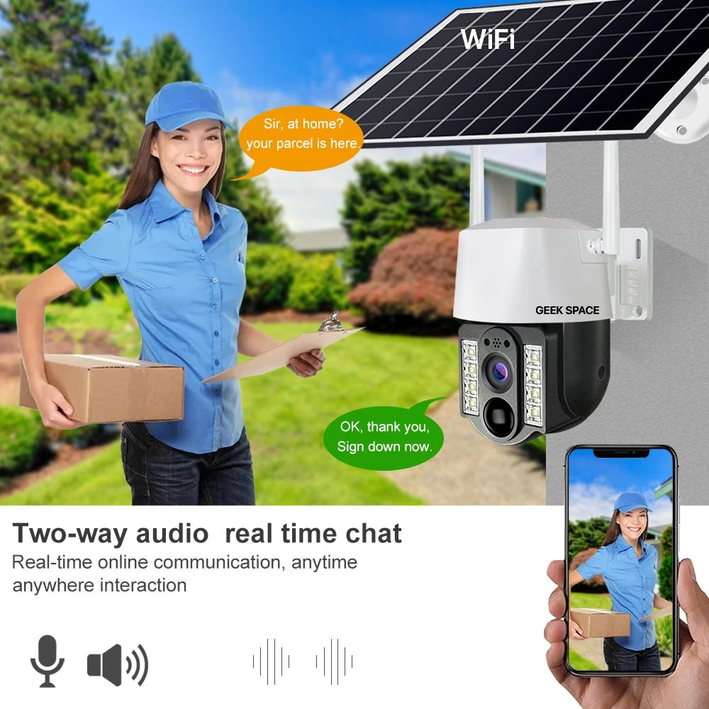 A&H Geek Space VC3-WiFi Solar-Powered Smart Surveillance Camera