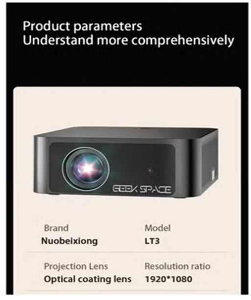 AH - GEEK SPACE Y3 PRO Smart LED Projector