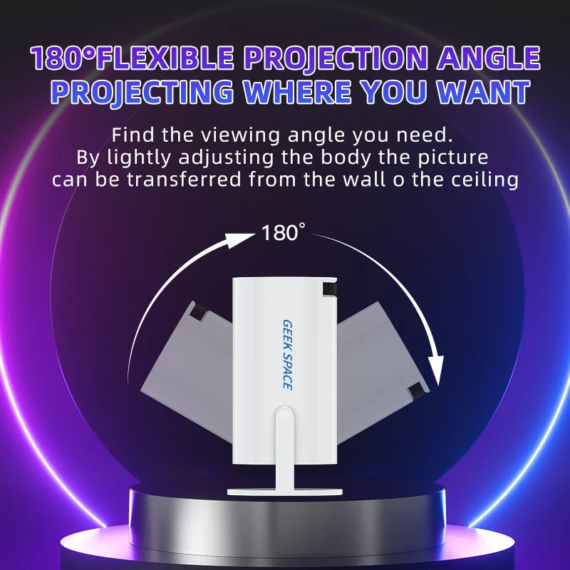 AH Gaming Projector – 2-in-1 Android 11 Smart Projector with Built-in Games and Wireless Controllers