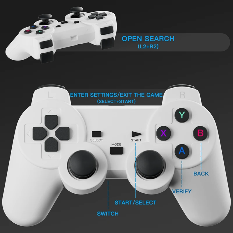 AH Gaming Projector – 2-in-1 Android 11 Smart Projector with Built-in Games and Wireless Controllers