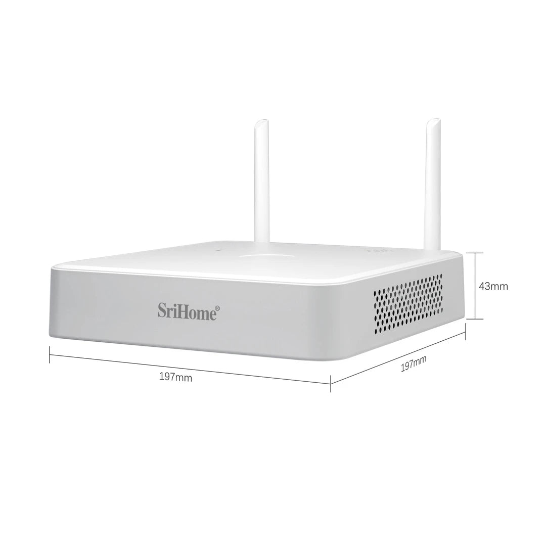Wireless Security Camera System - 8 Channel WiFi NVR, Supports HD Cameras