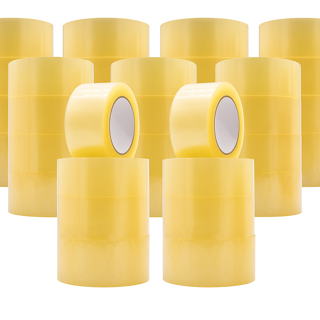 JDD - Al Nafoorah 50 yards of clear packing tape, 2 inches in diameter Strong, Heavy-Duty Packaging Tape for Sealing Office Supplies, Large Postal Bags, Moving Boxes.