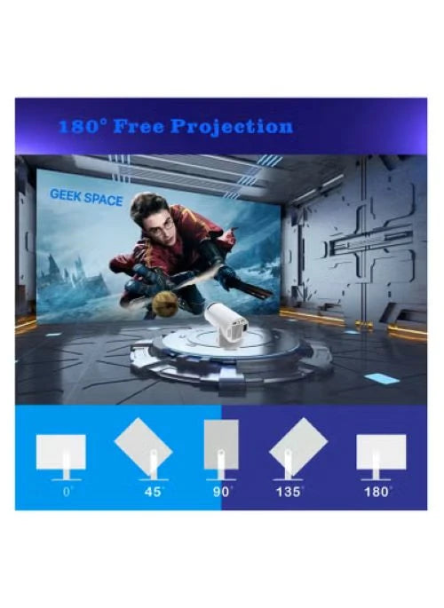 AH - GEEK SPACE HY300 Mini Home Projector
