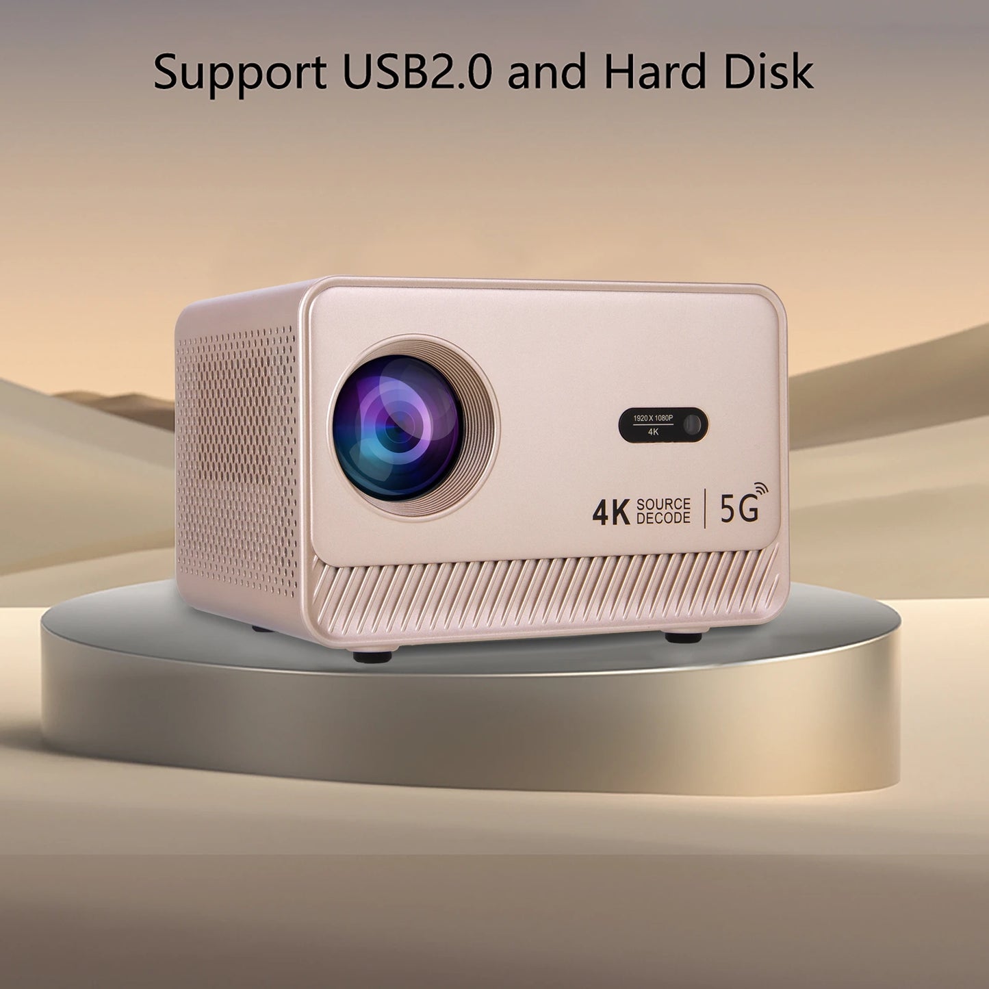 AH-Q96-E450 Android 13 Smart Projector – 1080p Resolution with 4K Source Decoding