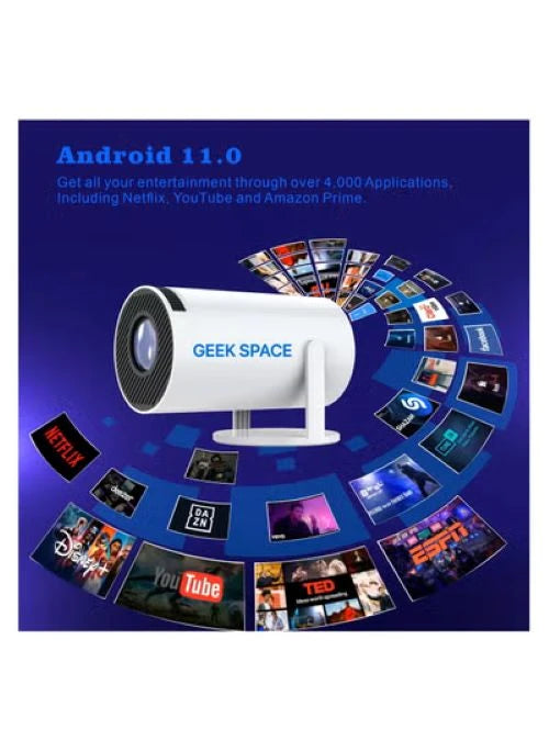 AH - GEEK SPACE HY300 Mini Home Projector