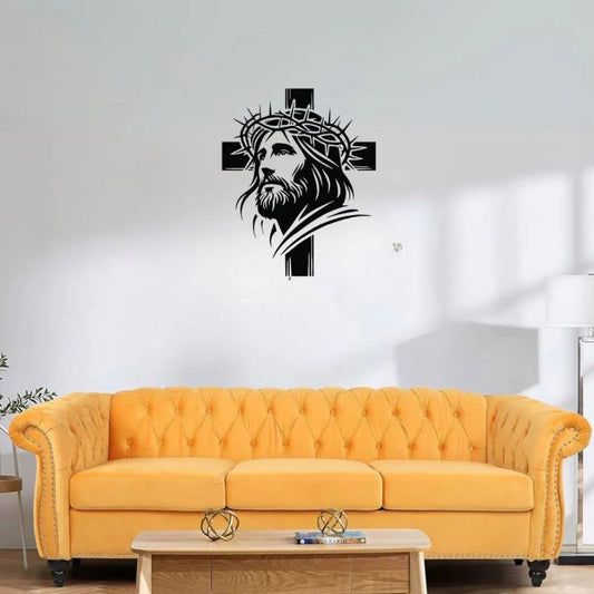 Acrylic Jesus Wall Décor – Modern Religious Cross Art