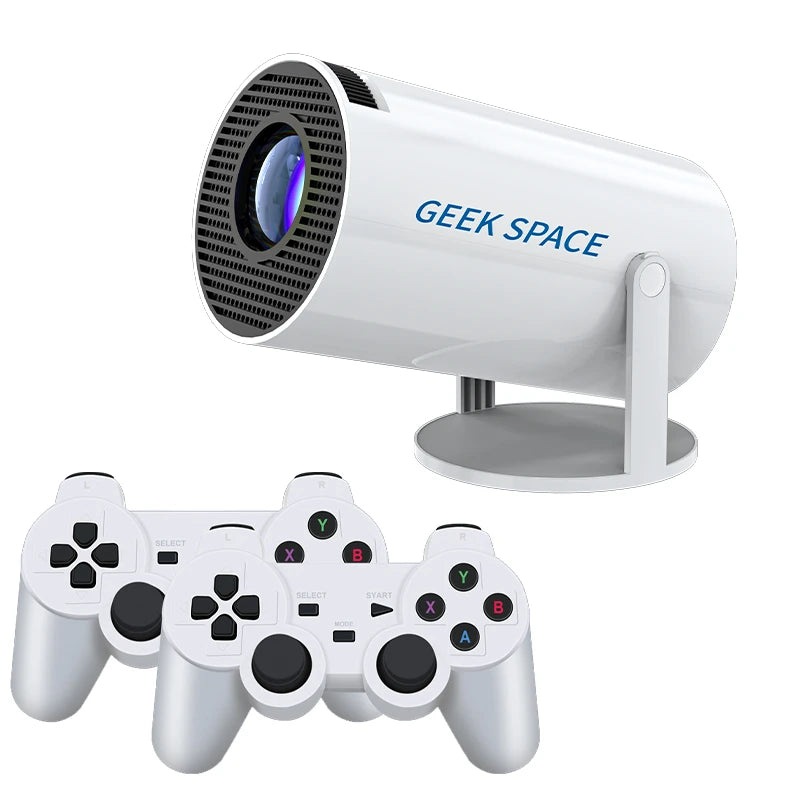 AH Gaming Projector – 2-in-1 Android 11 Smart Projector with Built-in Games and Wireless Controllers