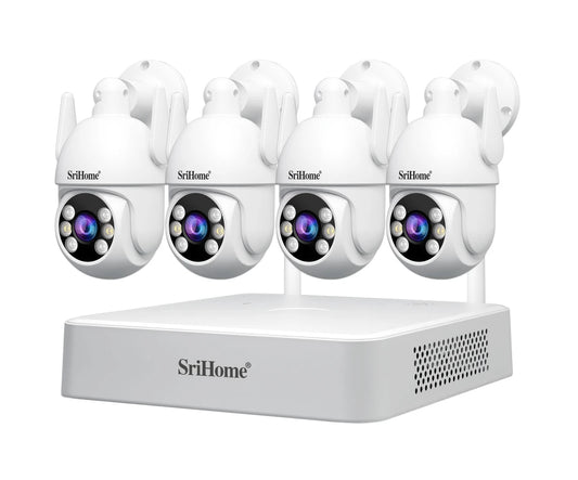 Wireless Security Camera System - 8 Channel WiFi NVR, Supports HD Cameras