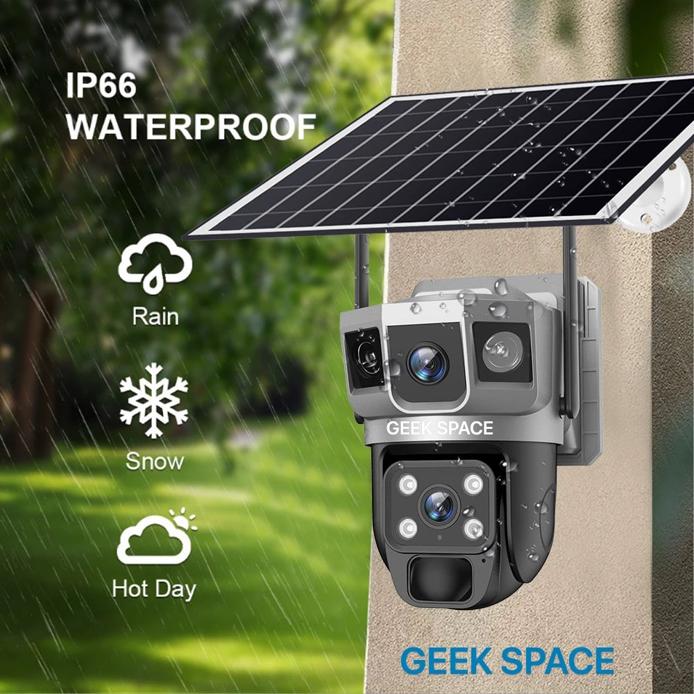 AH - GEEK SPACE Solar Powered WiFi Security Camera (Model: AH-VTS02-WIFI-CAM)