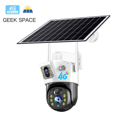 AH - Geek Space VCS09-4G Solar 4G Outdoor Security Camera with IP66 Waterproof Rating