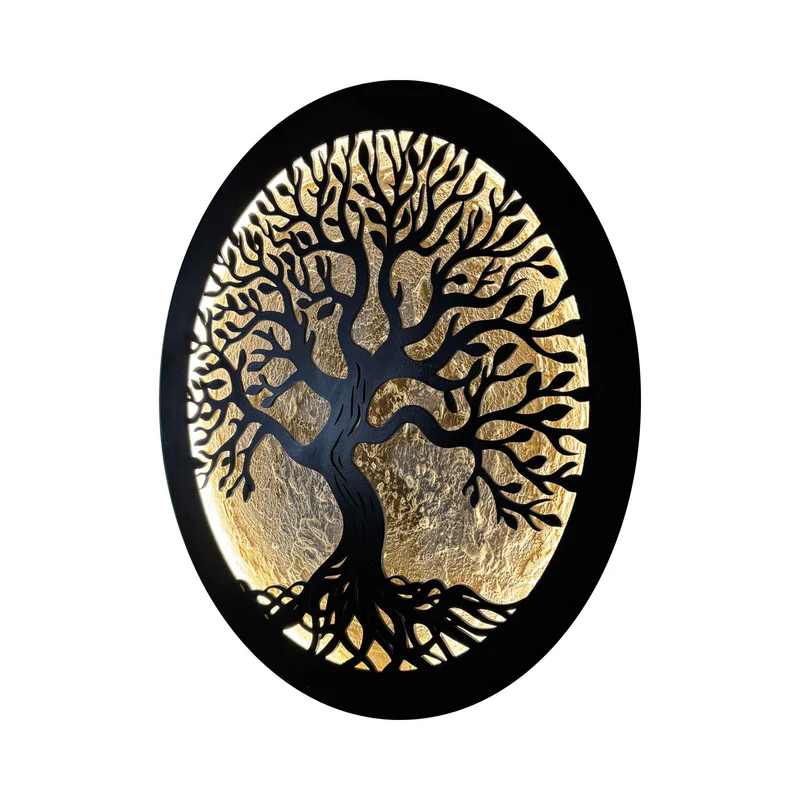 JDD - Golden Heritage – Tree of Life Luminous Art Frame